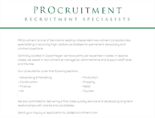 Tablet Screenshot of procruitment.com